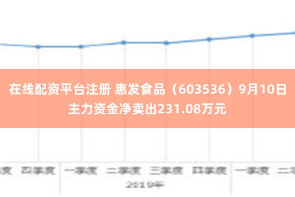 在线配资平台注册 惠发食品（603536）9月10日主力资金净卖出231.08万元