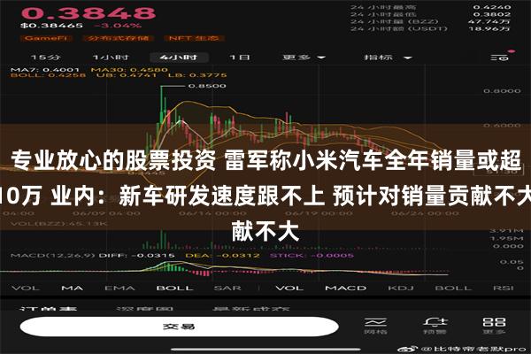 专业放心的股票投资 雷军称小米汽车全年销量或超10万 业内：新车研发速度跟不上 预计对销量贡献不大