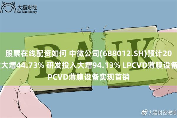 股票在线配资如何 中微公司(688012.SH)预计2024年营收大增44.73% 研发投入大增94.13% LPCVD薄膜设备实现首销