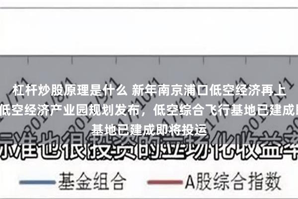 杠杆炒股原理是什么 新年南京浦口低空经济再上“新”：低空经济产业园规划发布，低空综合飞行基地已建成即将投运